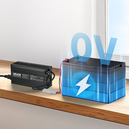 Ličio akumuliatorių įkroviklis VEVOR UY360-HF1220, 12V 20A