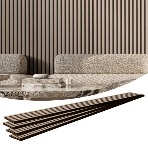 Akustinės medžio tašelių sienų panelės VEVOR LYS30942402, 200x2400 mm