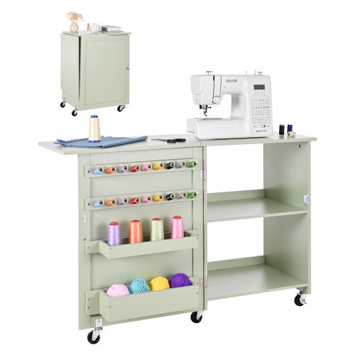 Sulankstomas siuvimo stalas VEVOR HL20250625001TM-1, 117 cm ilgio
