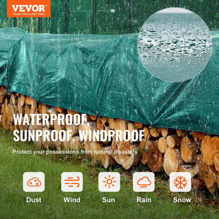 Neperšlampamas tentas VEVOR PVC, 5 x 9 m