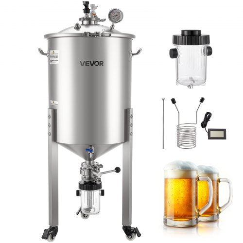 Konusinis fermentatorius VEVOR F60S02, 60 l
