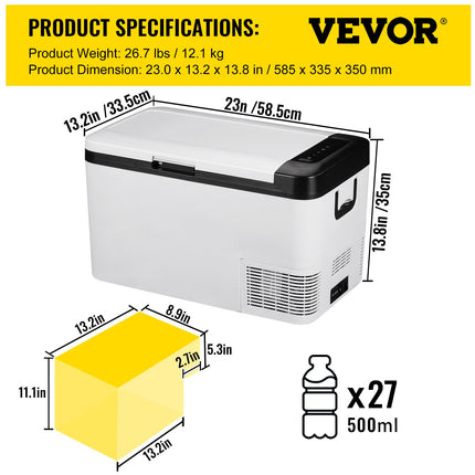 Automobilinis šaldytuvas VEVOR K25, 25 l