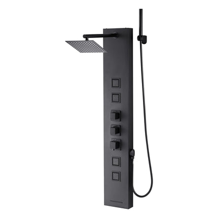 Dušo panelė VEVOR 7015FY, 124 cm nerūdijančio plieno