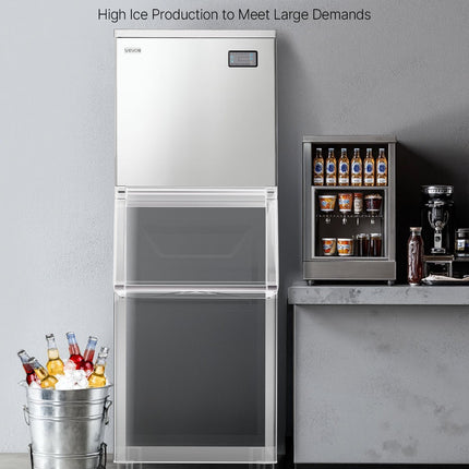 Pramoninis ledo generatorius (viršutinė dalis) VEVOR LB450TB, 204 kg/parą