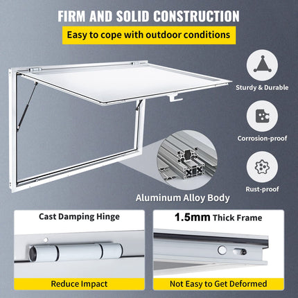 Prekybinis langas VEVOR ptfwck 48"x36", 1220x915 mm
