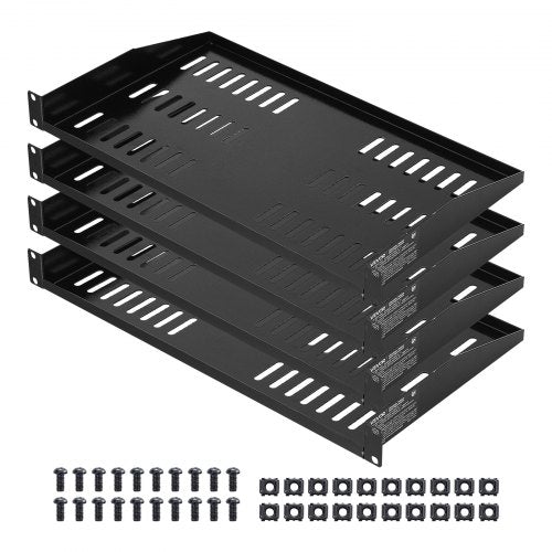 Serverinės spintos lentyna VEVOR SPT-U300-1A(4), 1U, 4 vnt.