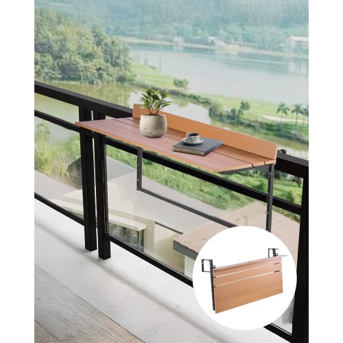 Pakabinamas balkono staliukas VEVOR DL-BC06, 100 x 34,5 cm