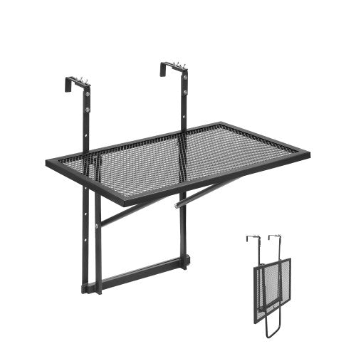 Pakabinamas balkono staliukas VEVOR DL-BC02, 61 x 41 cm