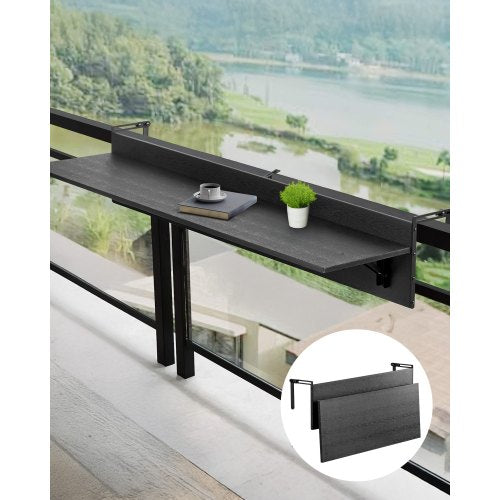 Balkono pakabinamas stalas VEVOR DL-BC04, 122 cm ilgio