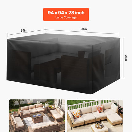 Lauko baldų uždangalas VEVOR J-24V5, 239 x 239 x 71 cm