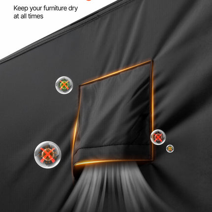 Lauko baldų uždangalas VEVOR J-24V5, 239 x 239 x 71 cm
