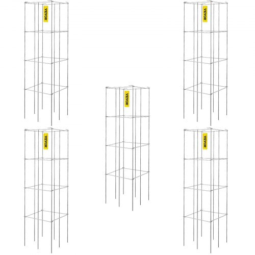Atramos pomidorams VEVOR VV-KZDFQJ11.8X46YS5Z, 117 cm aukščio, 5 vnt.