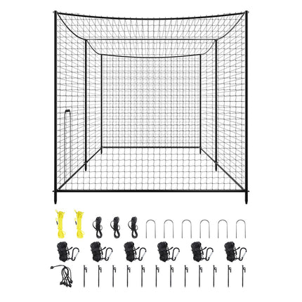 Beisbolo mušimo narvas VEVOR XH-35X10X10FT, 10,7 x 3,2 x 3,1 m
