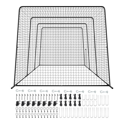 Beisbolo mušimo narvas VEVOR XH-40X12X10FT, 12 x 3,68 x 3,1 m