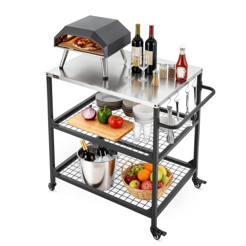 Lauko kepsninės vežimėlis VEVOR WER-V4, 800 x 610 mm