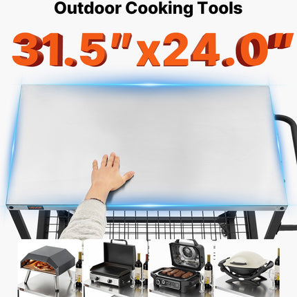 Lauko kepsninės vežimėlis VEVOR WER-V4, 800 x 610 mm