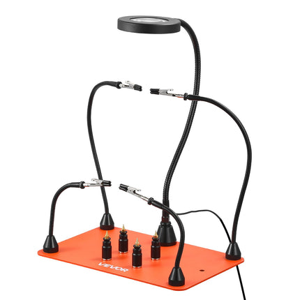Magnetinis litavimo stovas VEVOR LFS0204, su 3X LED didinamuoju stiklu