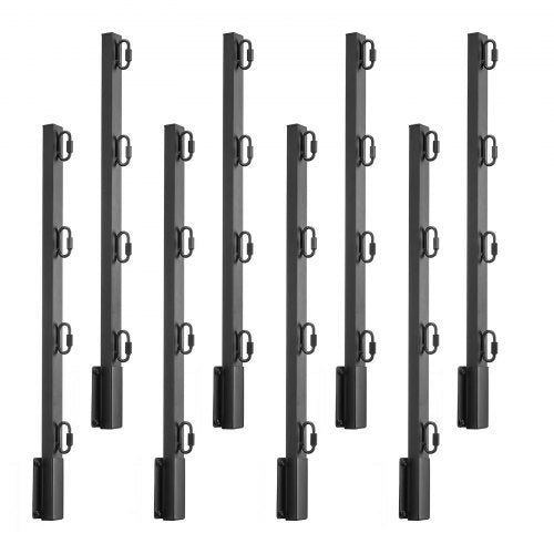 Tvoros stulpų ilgintuvai VEVOR YX25-008, 8 vnt., 605 mm