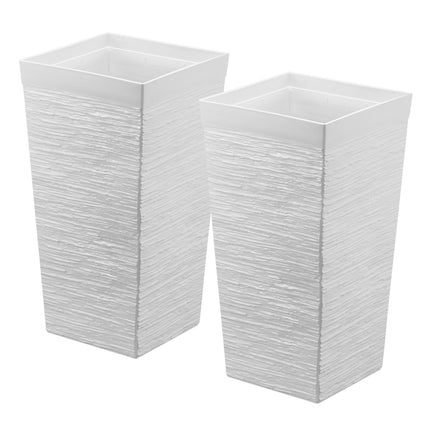 Aukšti vazonai VEVOR 9004W-WT, 580 mm aukščio, 2 vnt.