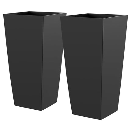 Aukšti lauko vazonai VEVOR F3366W-BK, 665 mm aukščio, 2 vnt.