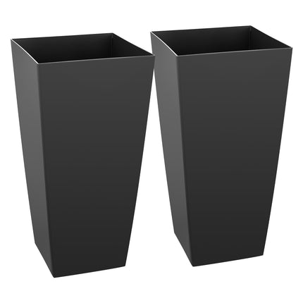 Aukšti lauko vazonai VEVOR F3366W-BK, 665 mm aukščio, 2 vnt.