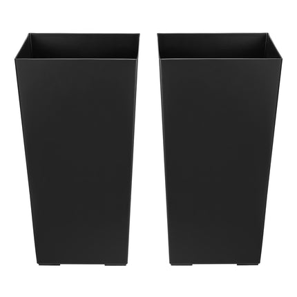 Aukšti lauko vazonai VEVOR F3055W-BK, 2 vnt. komplektas, 550 mm aukščio