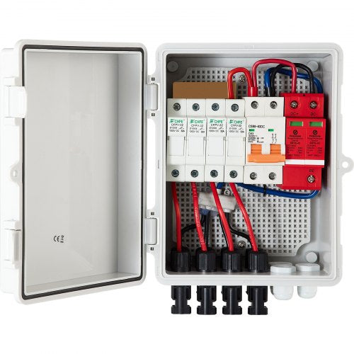 Saulės elektrinės sujungimo dėžutė VEVOR SP-HL-P202010-15A, 4 kanalų