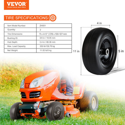 Vejapjovės ratai VEVOR ZH001, 11x4-5 colių
