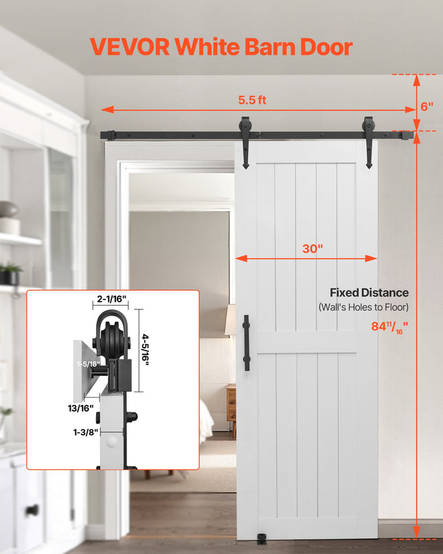 Stumdomos daržinės tipo durys VEVOR 30HM, 762 x 2134 mm