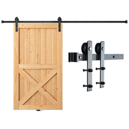 Stumdomų durų furnitūros komplektas VEVOR 010-2.44m-D, 304,8 cm