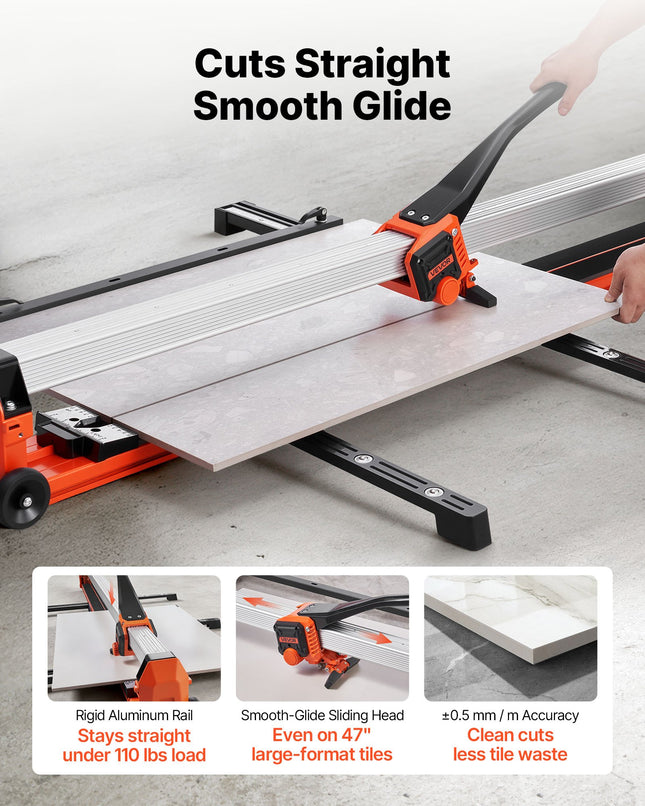 Mechaninės plytelių pjovimo staklės VEVOR TC-X01A-1200, 1200 mm