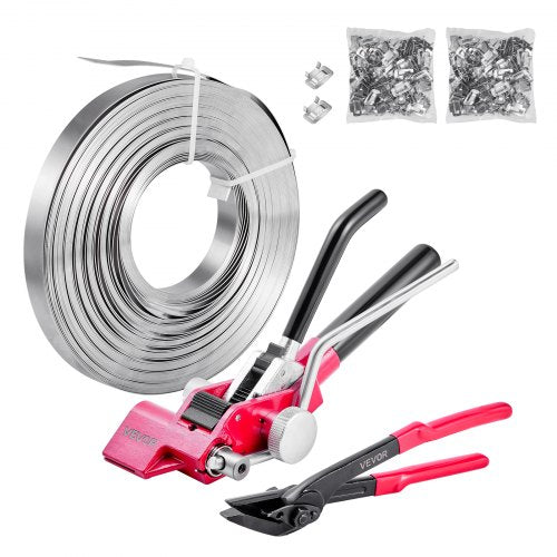Plieninės juostos tvirtinimo rinkinys VEVOR CL-BXG60, 60 m juosta