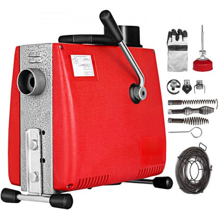 Vamzdžių valymo įrenginys VEVOR Drain Auger, 250W