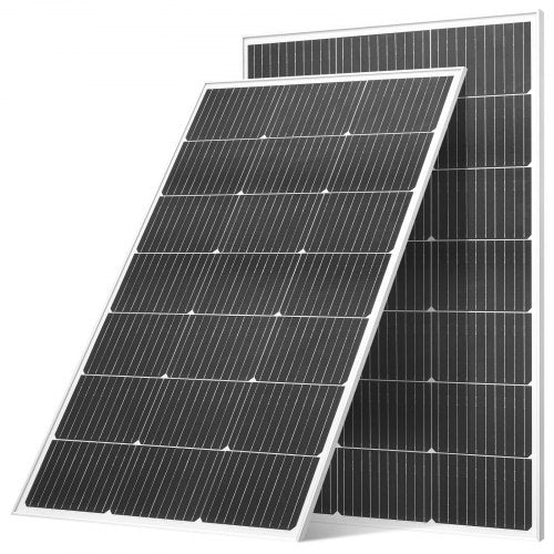 Saulės baterijų komplektas VEVOR 100W, 2 vnt., 23 % efektyvumas