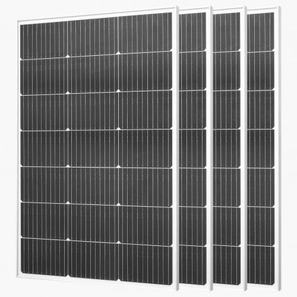 Saulės baterijų komplektas VEVOR 100W, 4 vnt.