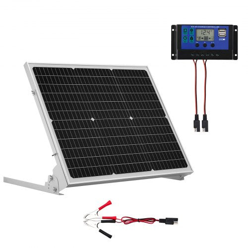 Saulės baterijų įkroviklis ir palaikytojas VEVOR 50W, 12V 50W