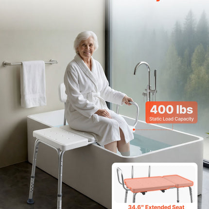 Vonios suoliukas-perkėlimo kėdė VEVOR FBL630267, 180 kg keliamoji galia