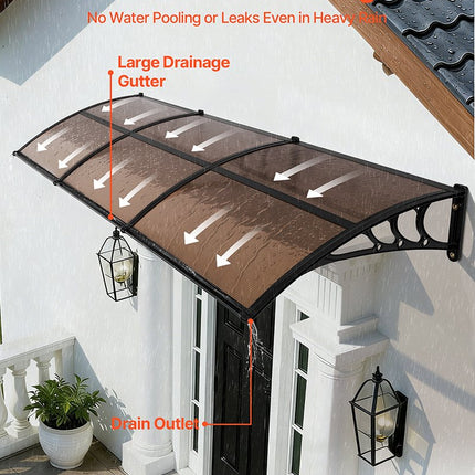 Stogelis virš durų VEVOR CZPC40X120B-C, 96,5 x 297,5 cm