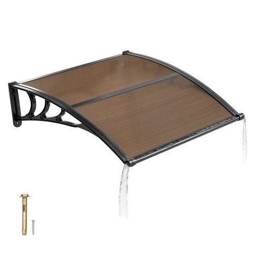 Durų stogelis VEVOR CZPC40X40B-C, 96,5 x 101,7 cm