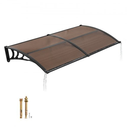 Durų stogelis VEVOR CZPC40X80B-C, 96,5 x 198,7 cm