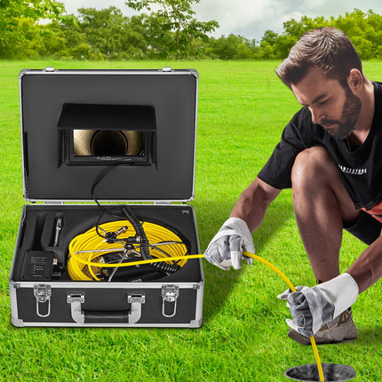 Vamzdynų patikros kamera VEVOR 20M 7Inch, 7 colių LCD ekranas