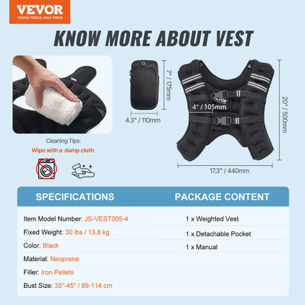 Svorio liemenė VEVOR JS-VEST005-4, 13,8 kg