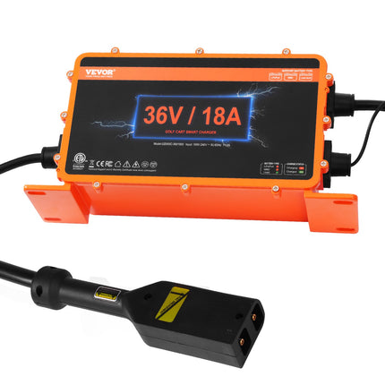 Golfo vežimėlio akumuliatorių įkroviklis VEVOR GS950C-3601800, 36V 18A