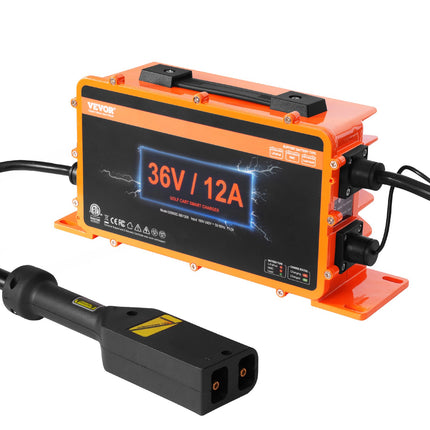 Golfo vežimėlio akumuliatorių įkroviklis VEVOR GS950C-3601200, 36V 12A