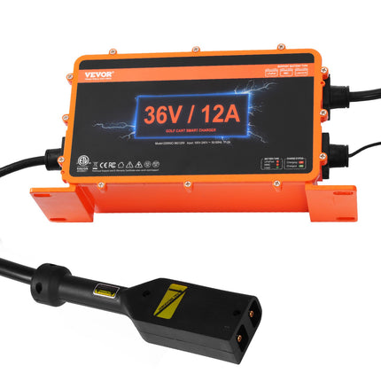 Golfo vežimėlio akumuliatorių įkroviklis VEVOR GS950C-3601200, 36V 12A