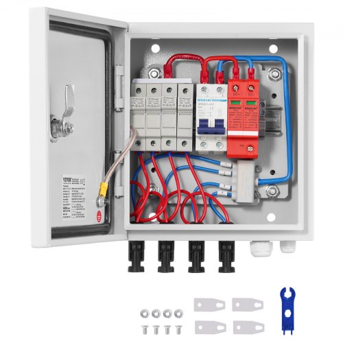 Saulės elektrinės sujungimo dėžutė VEVOR SP-HL-S252310-15A, 4 įvadų