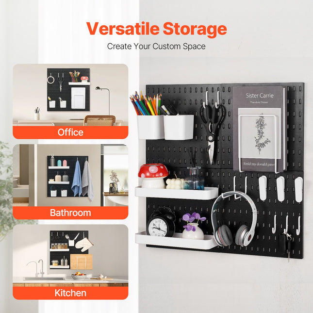 Perforuota sienelė įrankiams VEVOR SKU7-PLASTIC PEGBOARD, 4 vnt. rinkinys