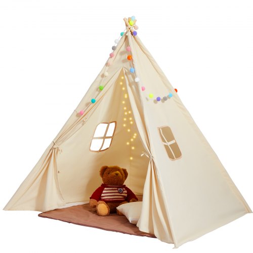 Vaikų žaidimų palapinė (Tipi) VEVOR INDIAN4W, 118 x 118 x 143 cm