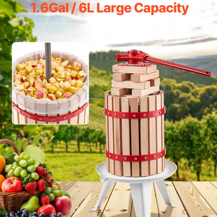 Vaisių ir vyno presas VEVOR LD-BP6, 6 l talpa