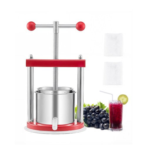 Vaisių ir vyno presas VEVOR FP1.5-S, 1,65 l talpa
